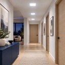 LED square recessed panel light 167mm 12w 6400K white