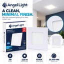 LED square recessed panel light 83mm 3w 6400K white
