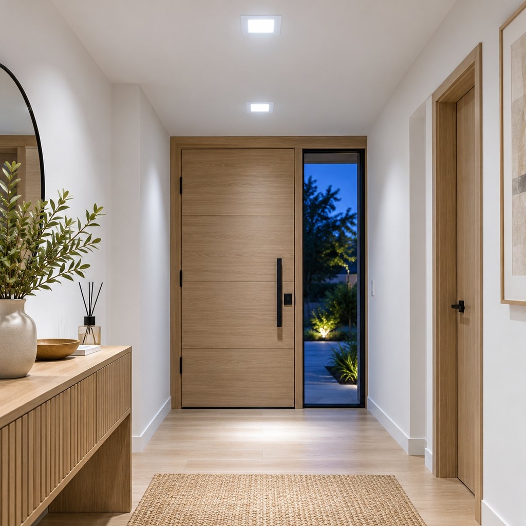 LED square recessed panel light 83mm 3w 6400K white