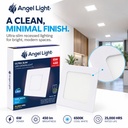 LED square recessed panel light 118mm 6w 6400K white