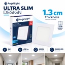 LED square recessed panel light 118mm 6w 6400K white
