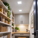 LED square recessed panel light 118mm 6w 6400K white