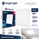 LED square recessed panel light 218mm 18w 6400K white