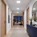 LED square recessed panel light 218mm 18w 6400K white