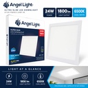 LED square recessed panel light 292mm 24w 6400K white