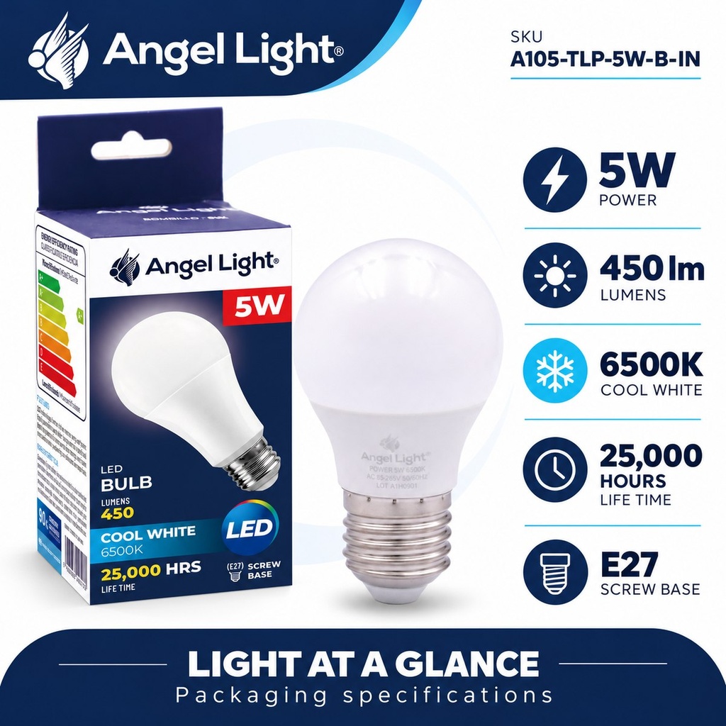 LED Bulb G45 5W 6400K