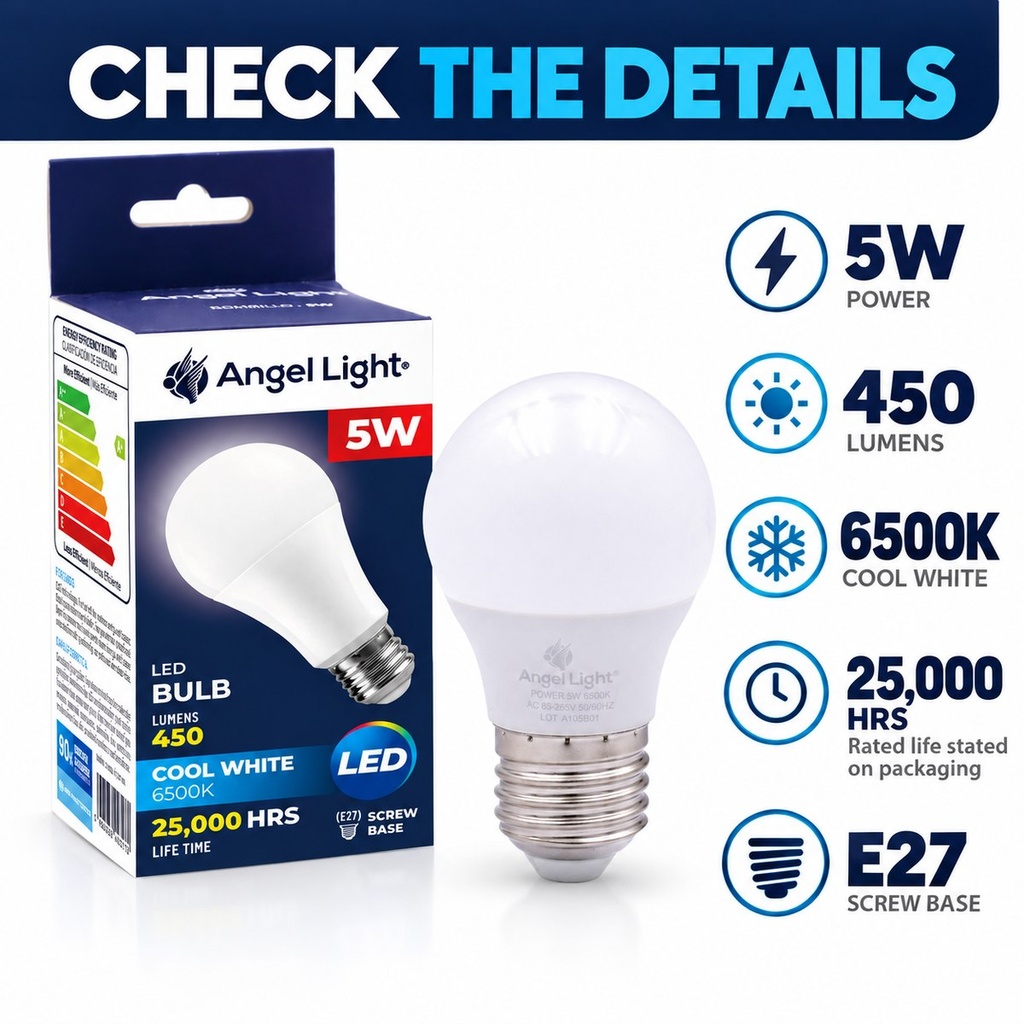 LED Bulb G45 5W 6400K