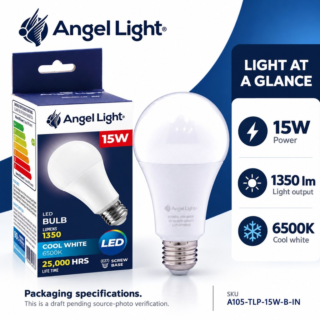 LED BULB A60 15W 6400K