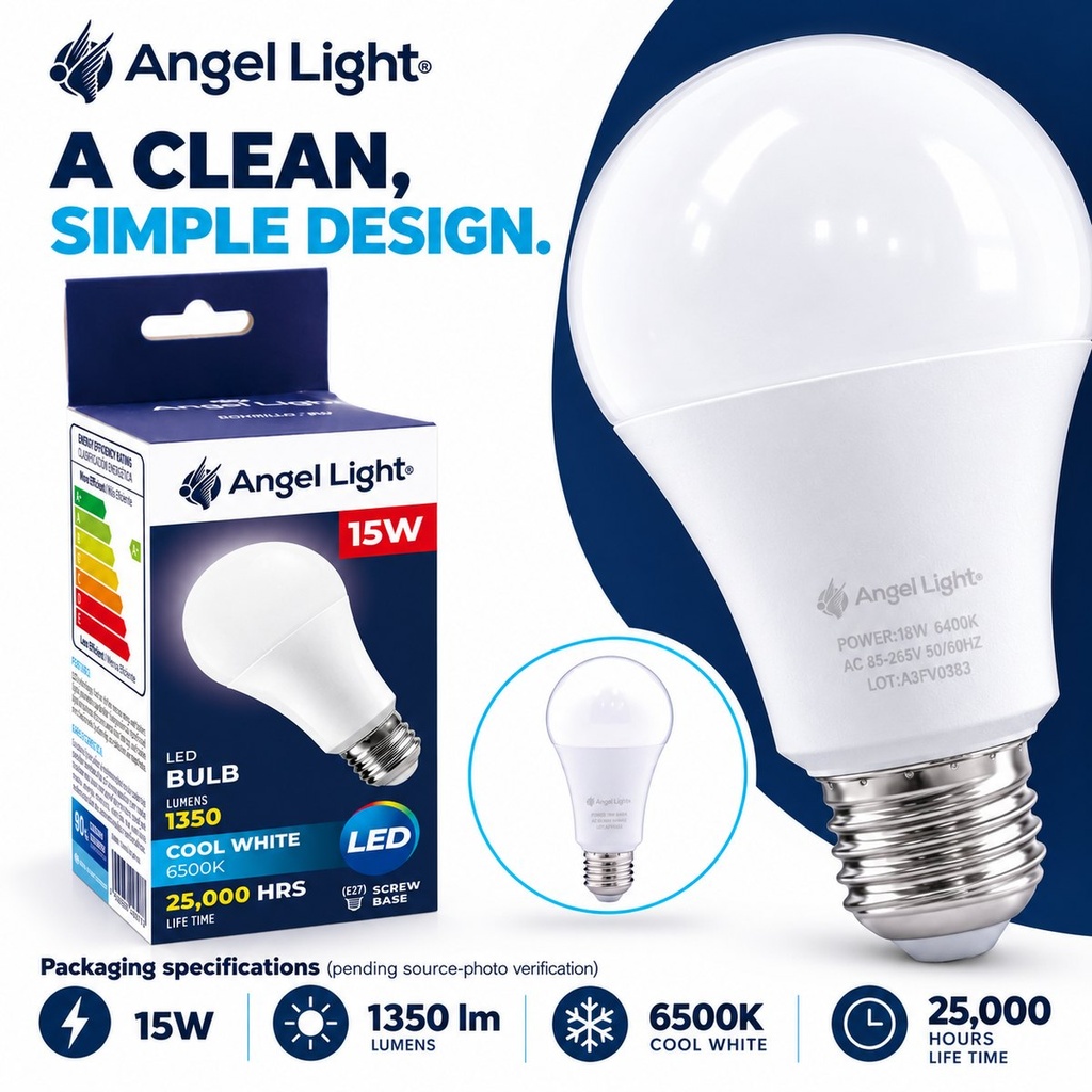 LED BULB A60 15W 6400K