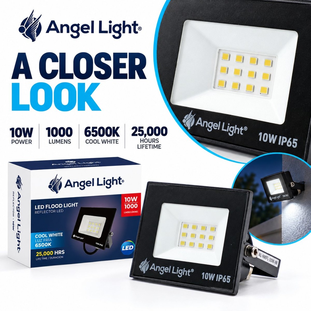 LED floodlight 10W 76*61*25mm 6400K