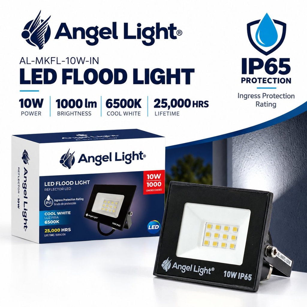 LED floodlight 10W 76*61*25mm 6400K