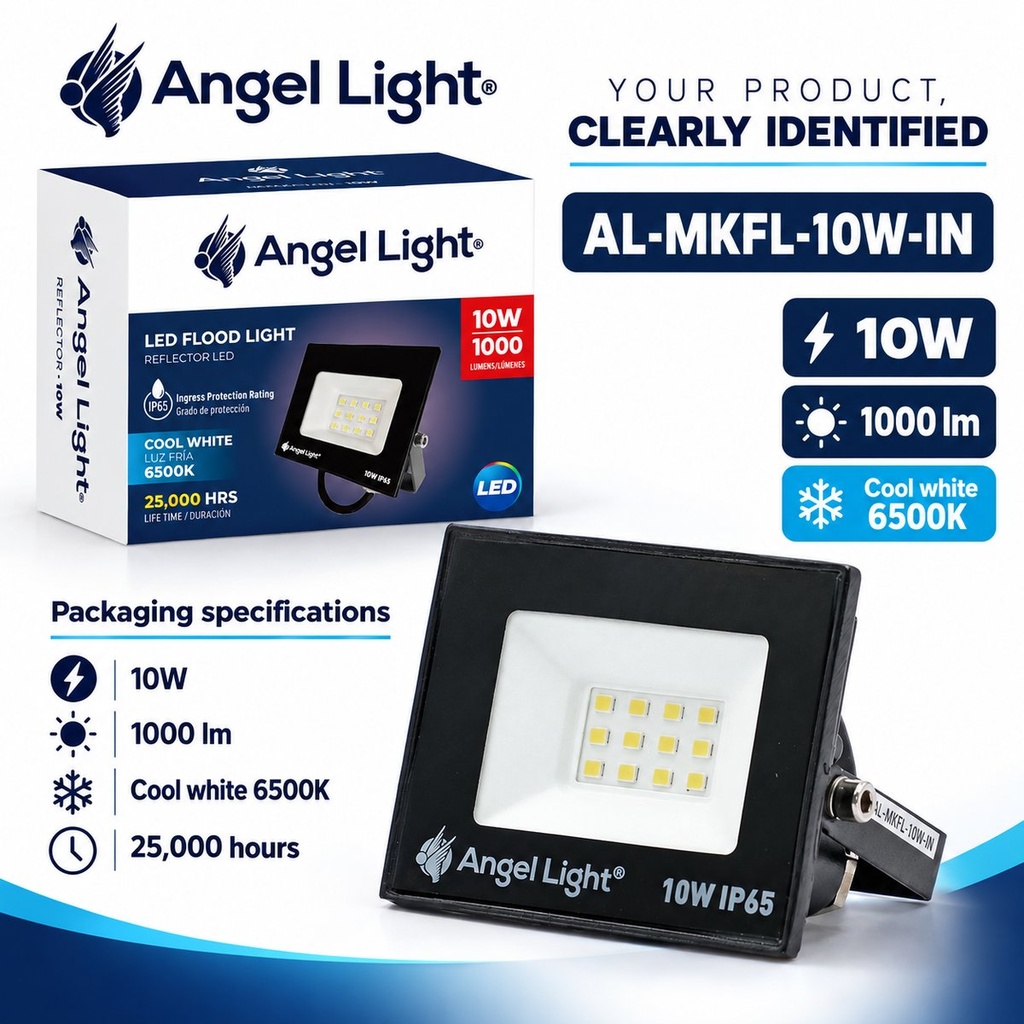 LED floodlight 10W 76*61*25mm 6400K