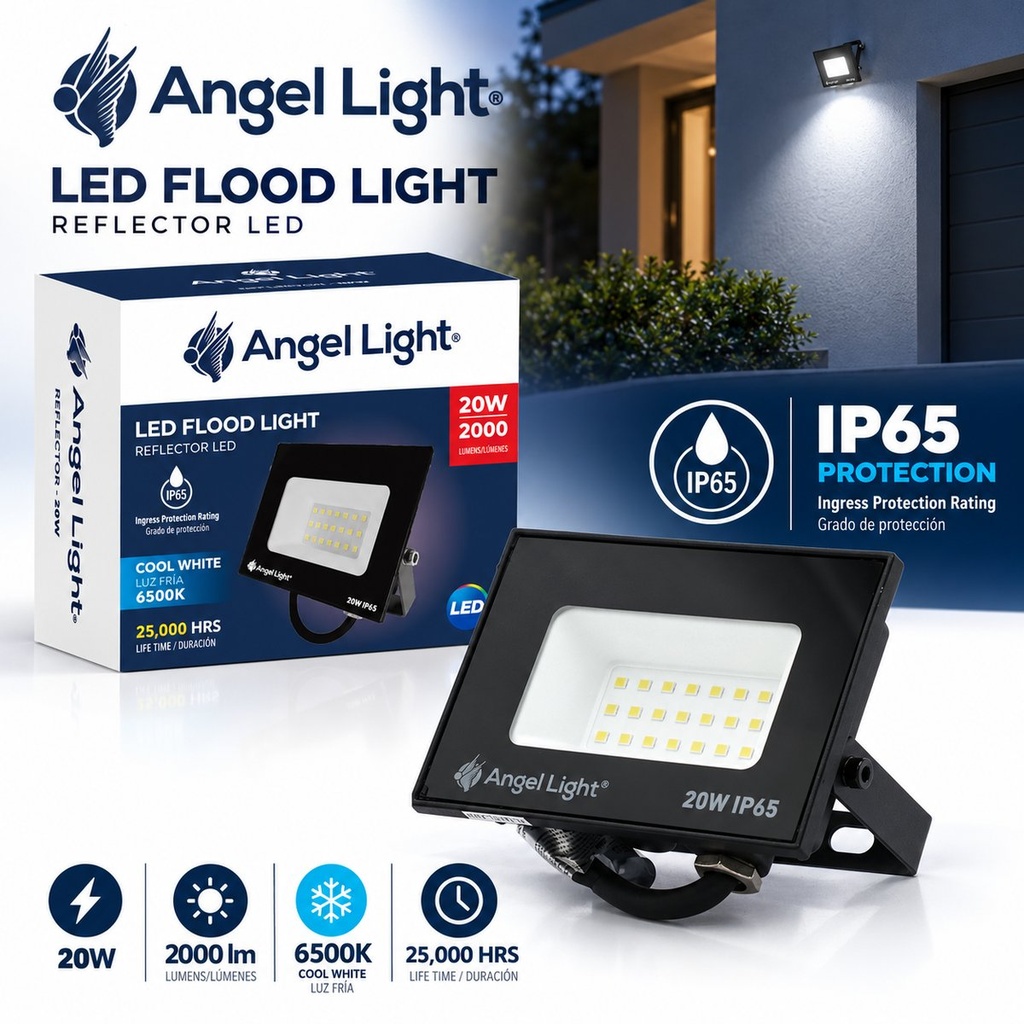 LED floodlight 20W 88*63*27mm 6400K