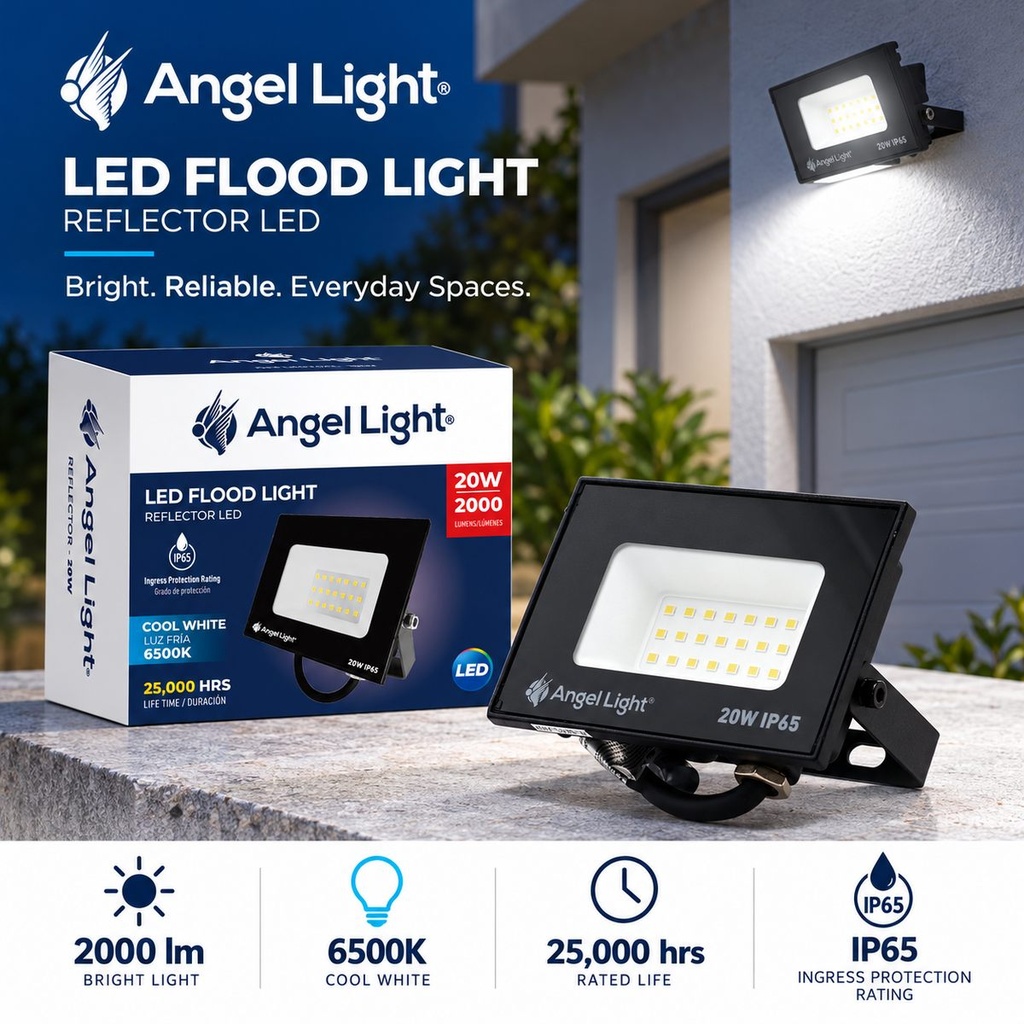 LED floodlight 20W 88*63*27mm 6400K