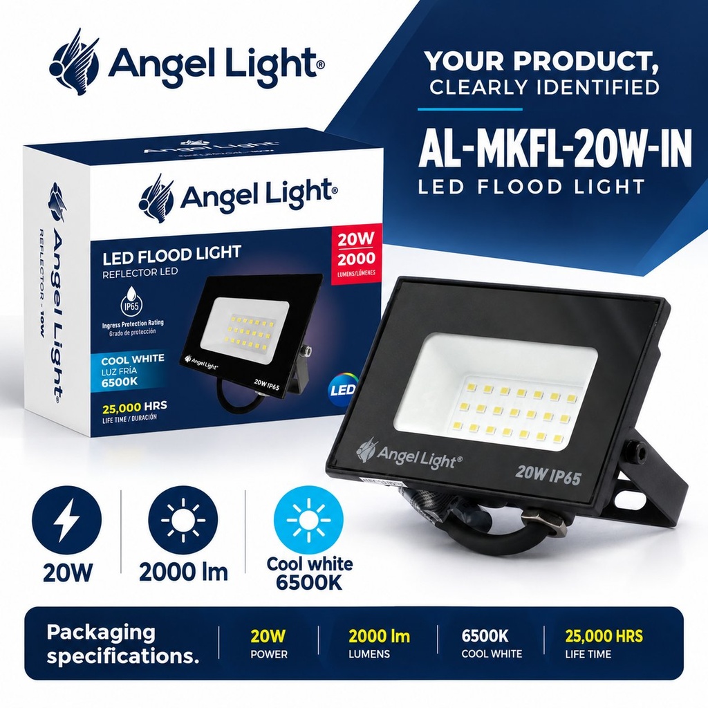 LED floodlight 20W 88*63*27mm 6400K