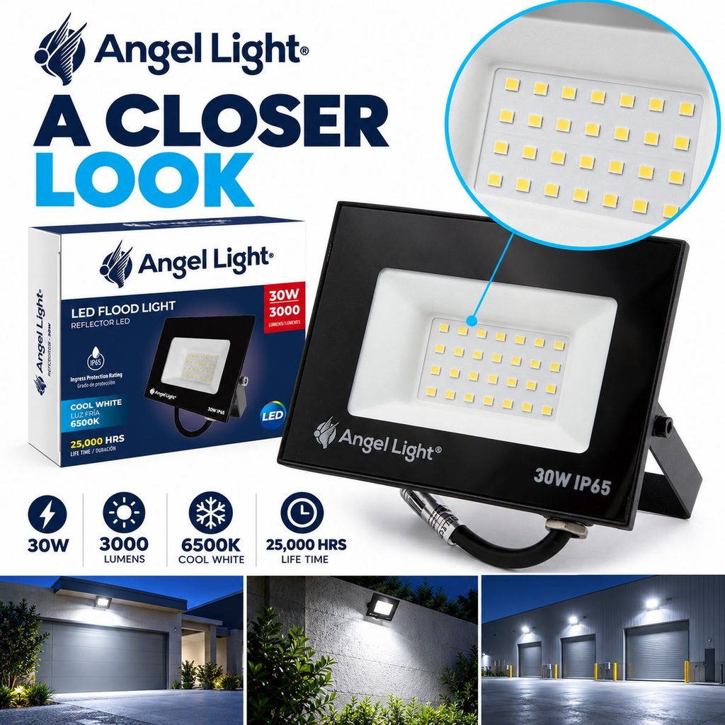 LED floodlight 30W 133*93*27mm 6400K