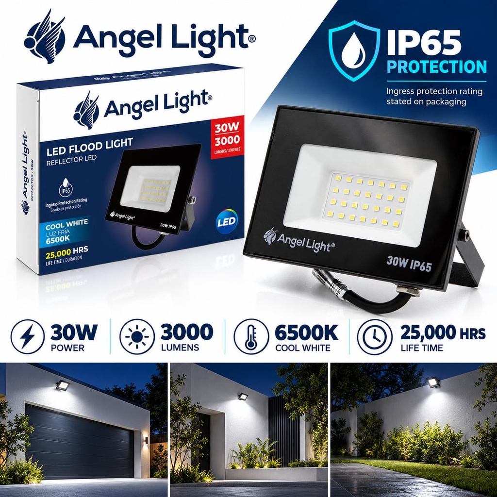 LED floodlight 30W 133*93*27mm 6400K