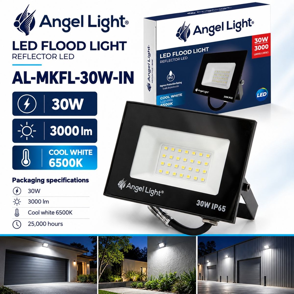 LED floodlight 30W 133*93*27mm 6400K