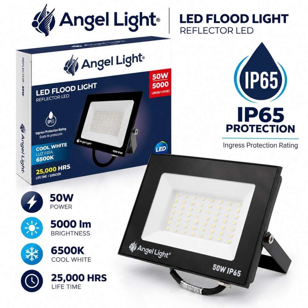 LED floodlight 50W 173*128*29mm 6400K