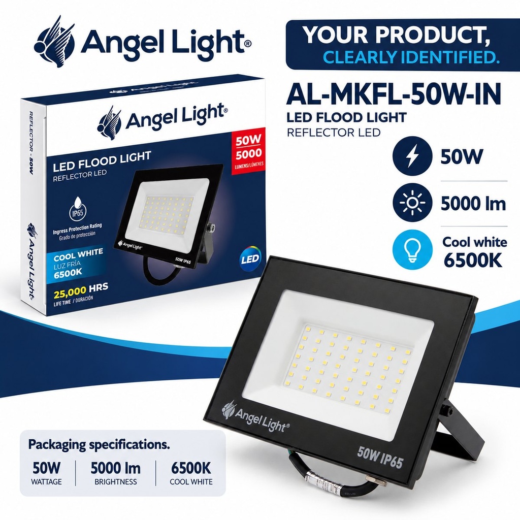 LED floodlight 50W 173*128*29mm 6400K