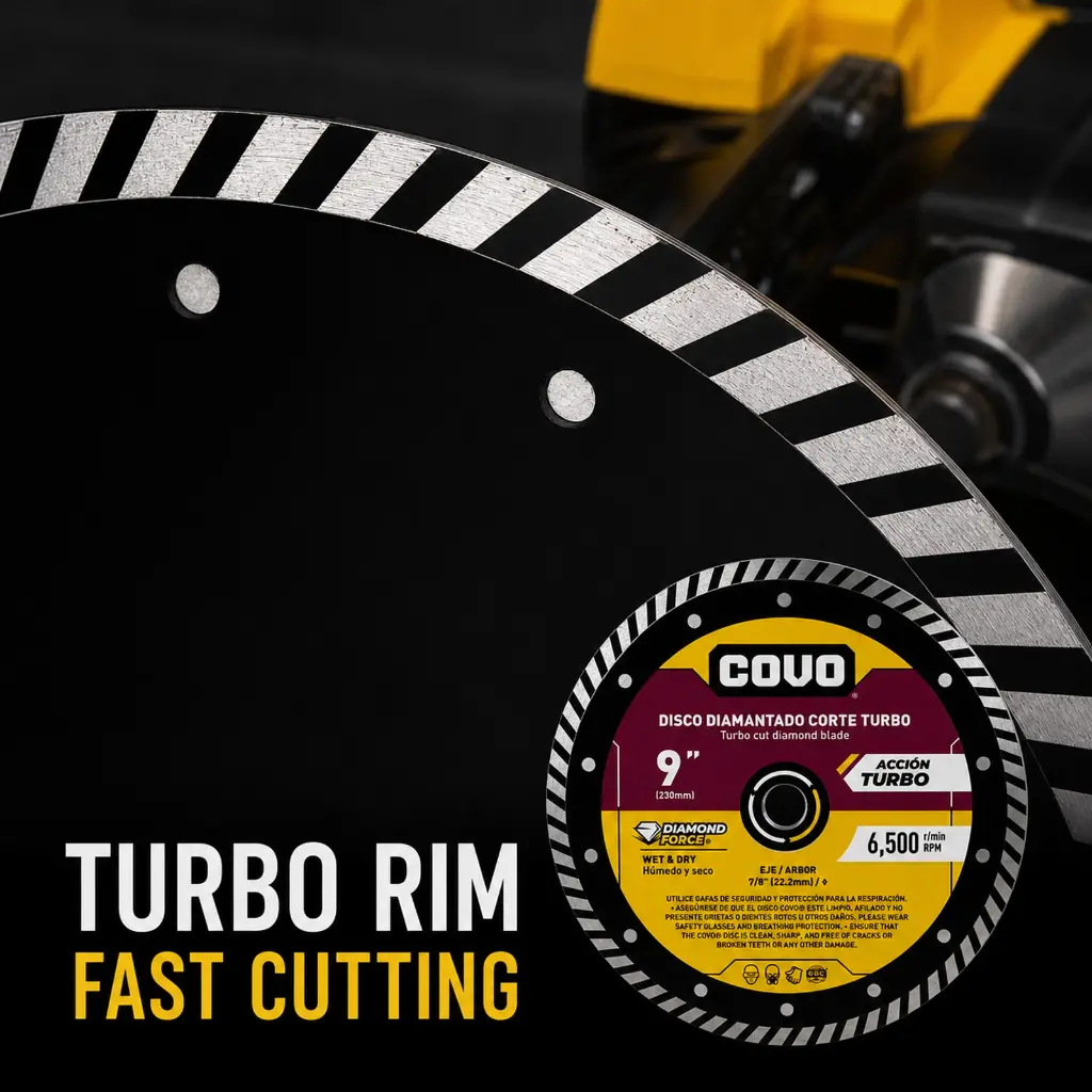 9" Turbo Diamond Blade - Rough Concrete