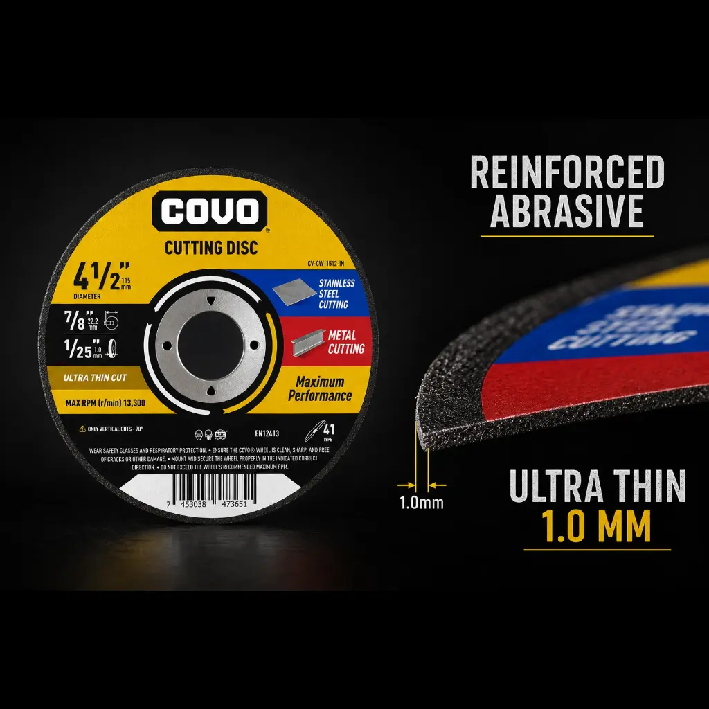 4-1/2" Ultra-Thin Cutting Disc - Metal & INOX