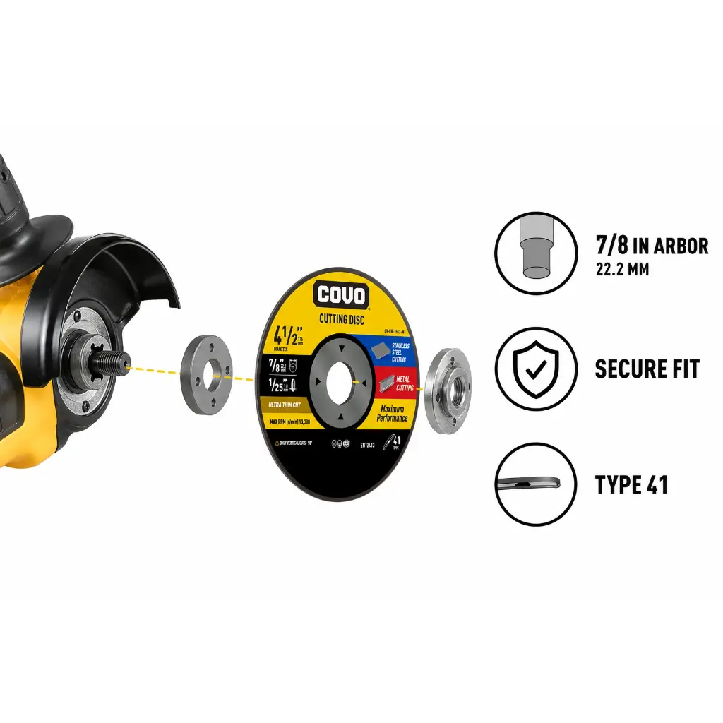 4-1/2" Ultra-Thin Cutting Disc - Metal & INOX
