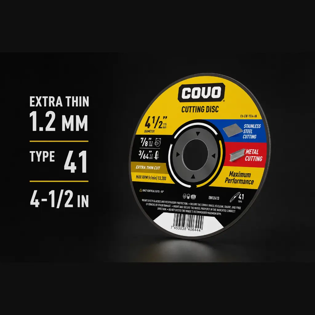 4-1/2" Ultra-Thin Cutting Disc - Metal & INOX