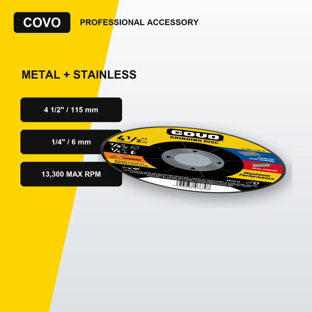 4-1/2" Grinding Disc - Metal & INOX