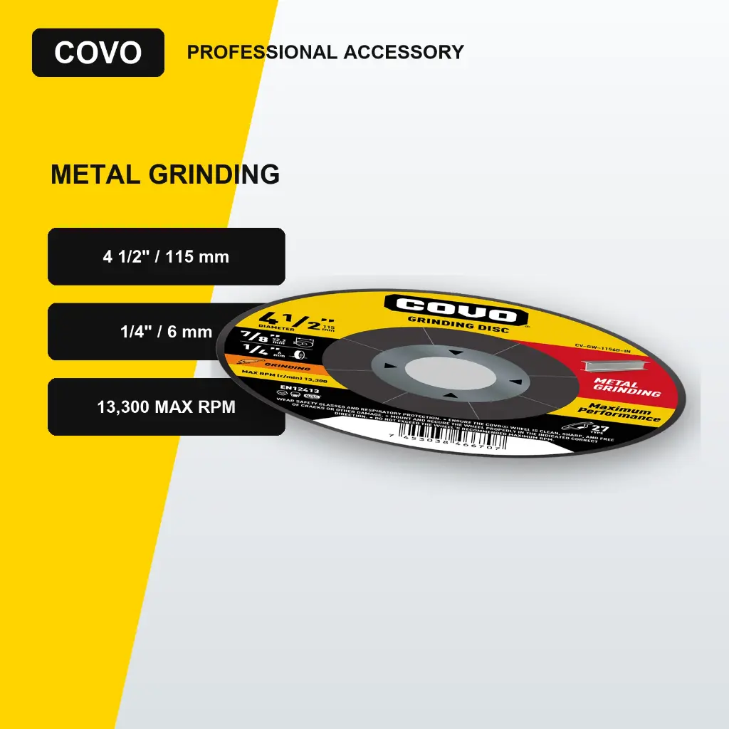 4-1/2" Grinding Disc - Metal & INOX
