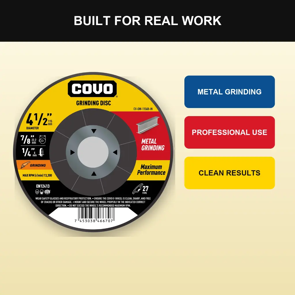 4-1/2" Grinding Disc - Metal & INOX