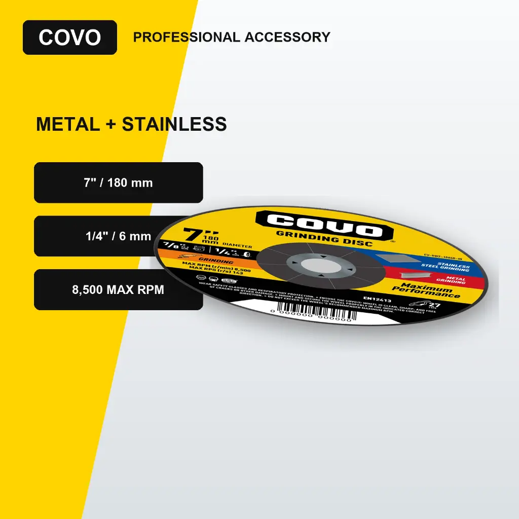 7" Grinding Disc - Metal & INOX