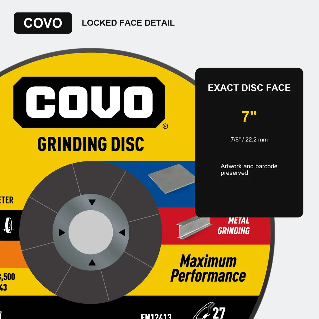 7" Grinding Disc - Metal & INOX