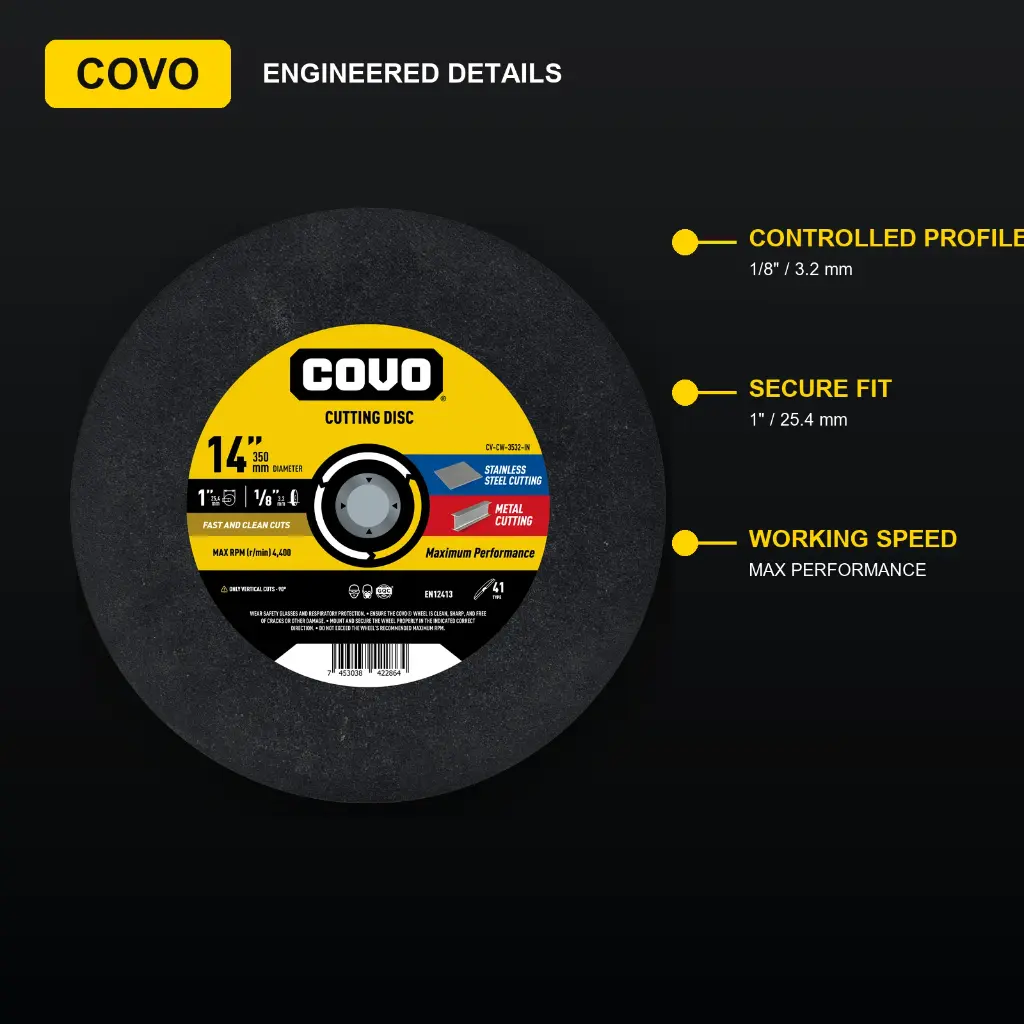 14" Cut-Off Disc - Metal & INOX