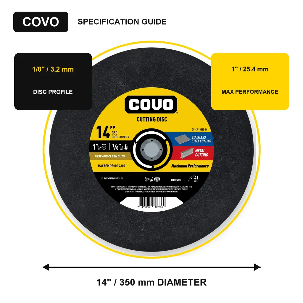 14" Cut-Off Disc - Metal & INOX