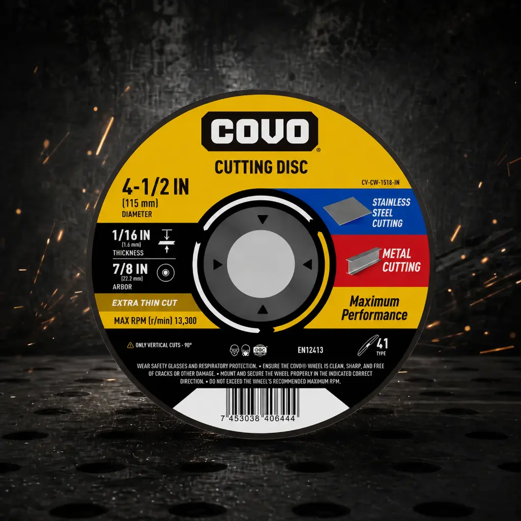 4-1/2" Thin Cutting Disc - Metal & INOX