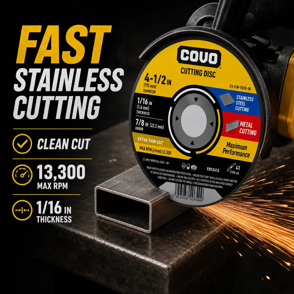 4-1/2" Thin Cutting Disc - Metal & INOX