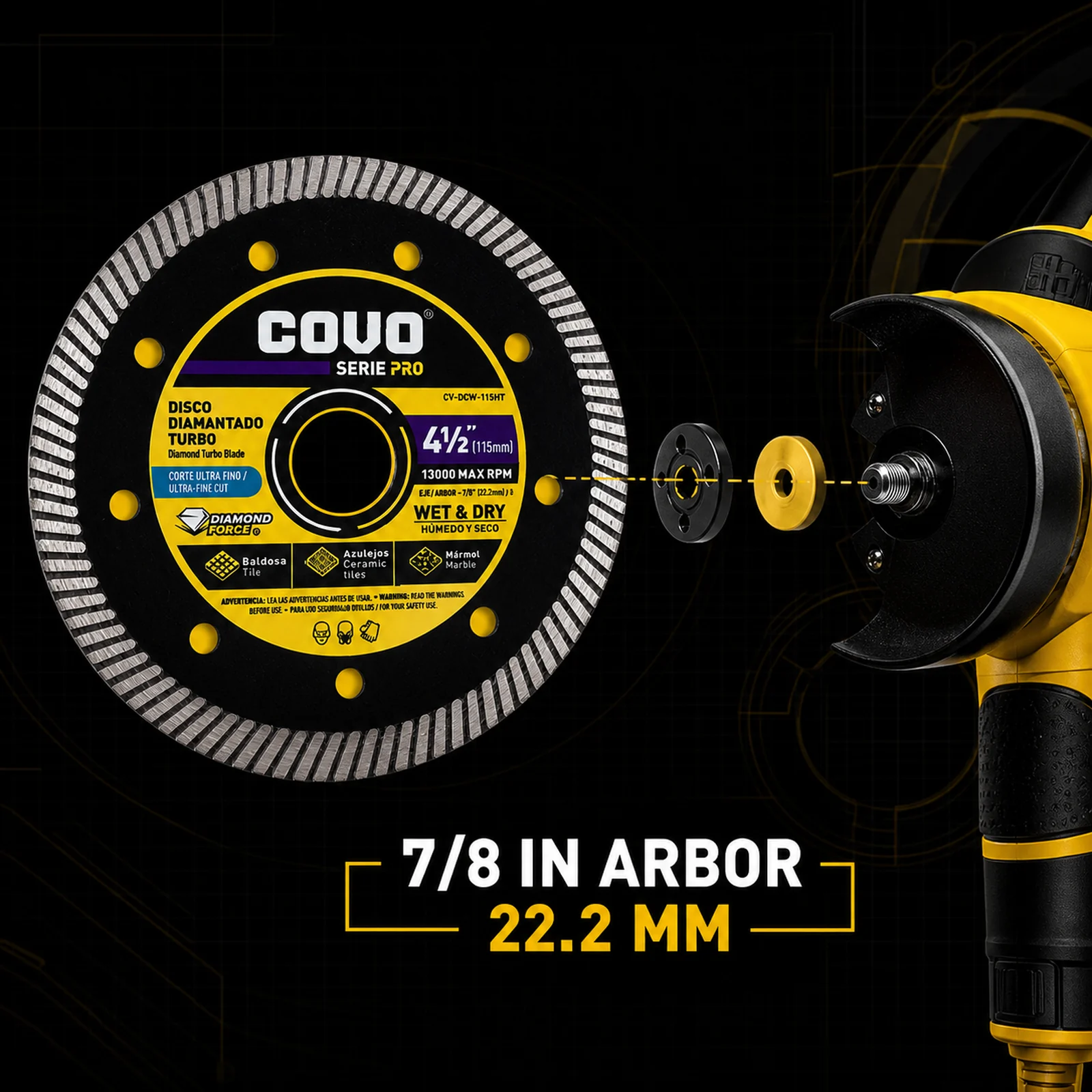 Turbo Diamond Blade 4-1/2"