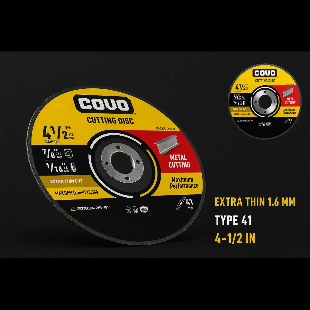 4-1/2" Thin Cutting Disc - Metal