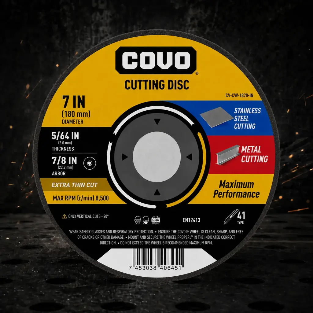 7" Thin Cutting Disc - Metal & INOX