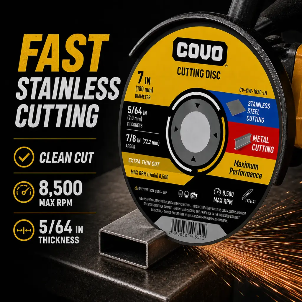 7" Thin Cutting Disc - Metal & INOX