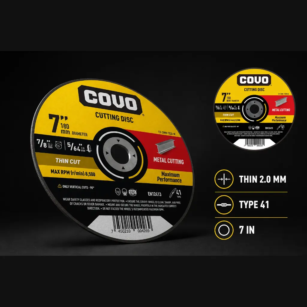 7" Thin Cutting Disc - Metal