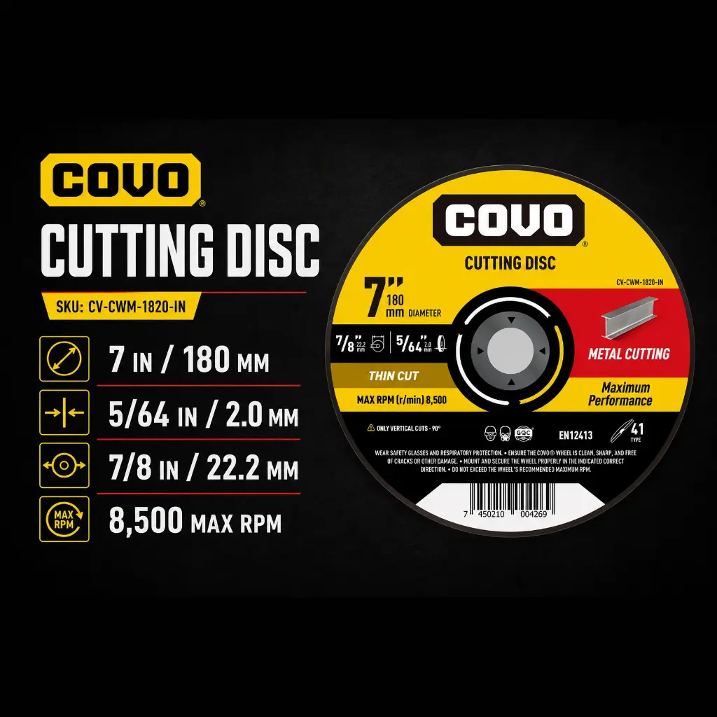 7" Thin Cutting Disc - Metal