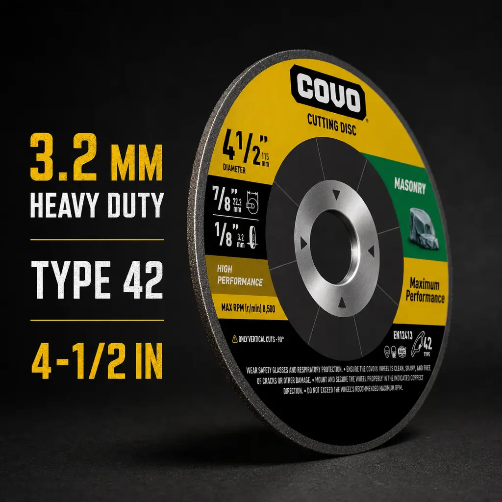 4-1/2" Depressed-Center Cutting Disc - Masonry