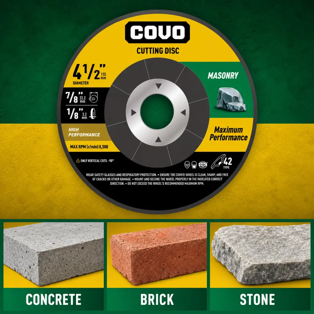 4-1/2" Depressed-Center Cutting Disc - Masonry