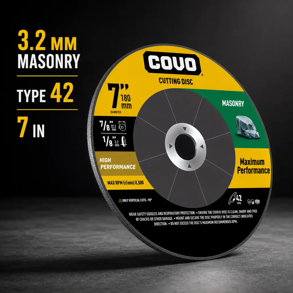 7" Depressed-Center Cutting Disc - Masonry