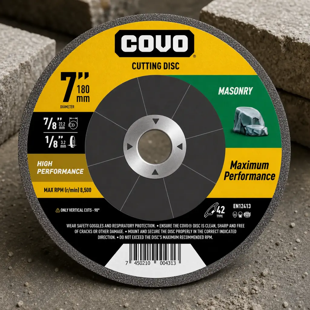 7" Depressed-Center Cutting Disc - Masonry