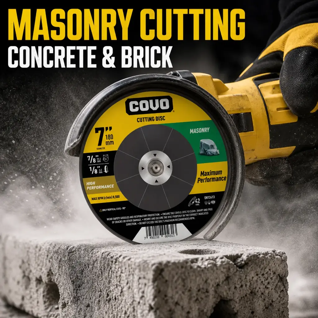 7" Depressed-Center Cutting Disc - Masonry