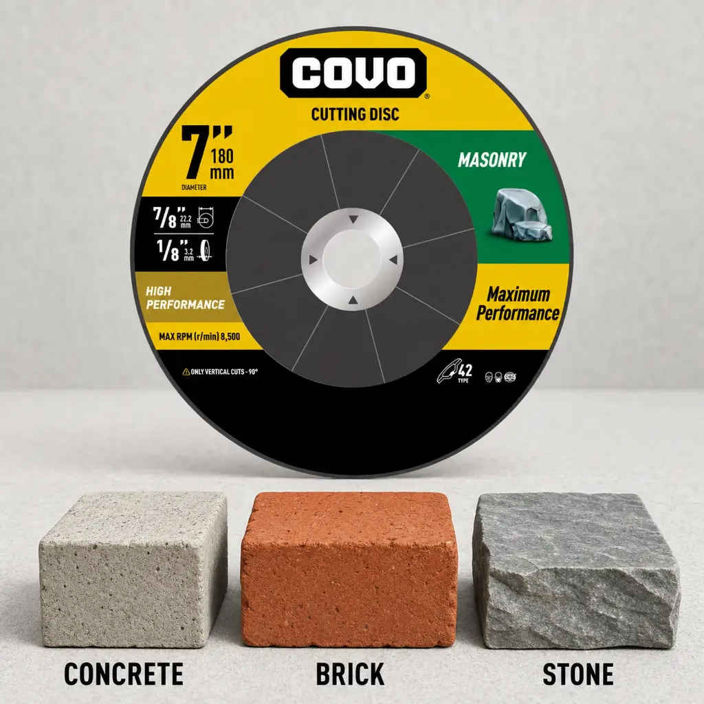 7" Depressed-Center Cutting Disc - Masonry