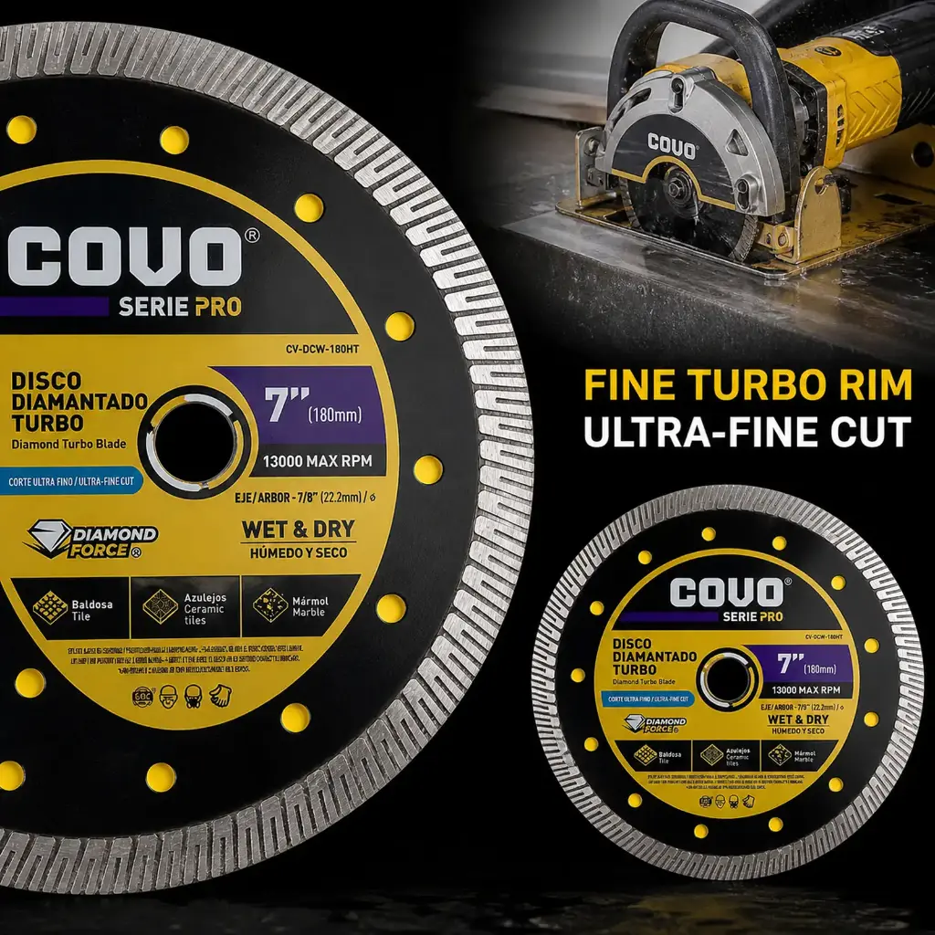 7" Turbo Diamond Blade - Concrete Cutting